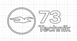 73 Technik — technical grid mark